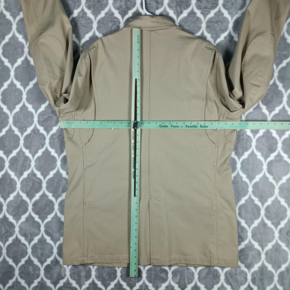 Duluth Trading Co Fire House‎ Presentation Jacket Mens XLT Beige Canvas Blazer - Picture 5 of 11
